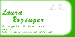 laura rozinger business card
